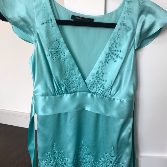 BCBG Silk Eyelet Blouse - Picture 1 of 5